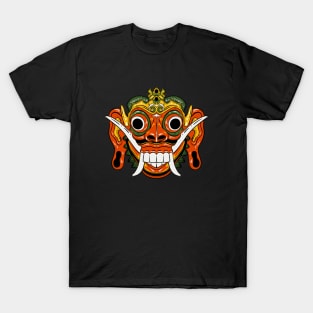 Classic Barong Mask Hand Drawn T-Shirt